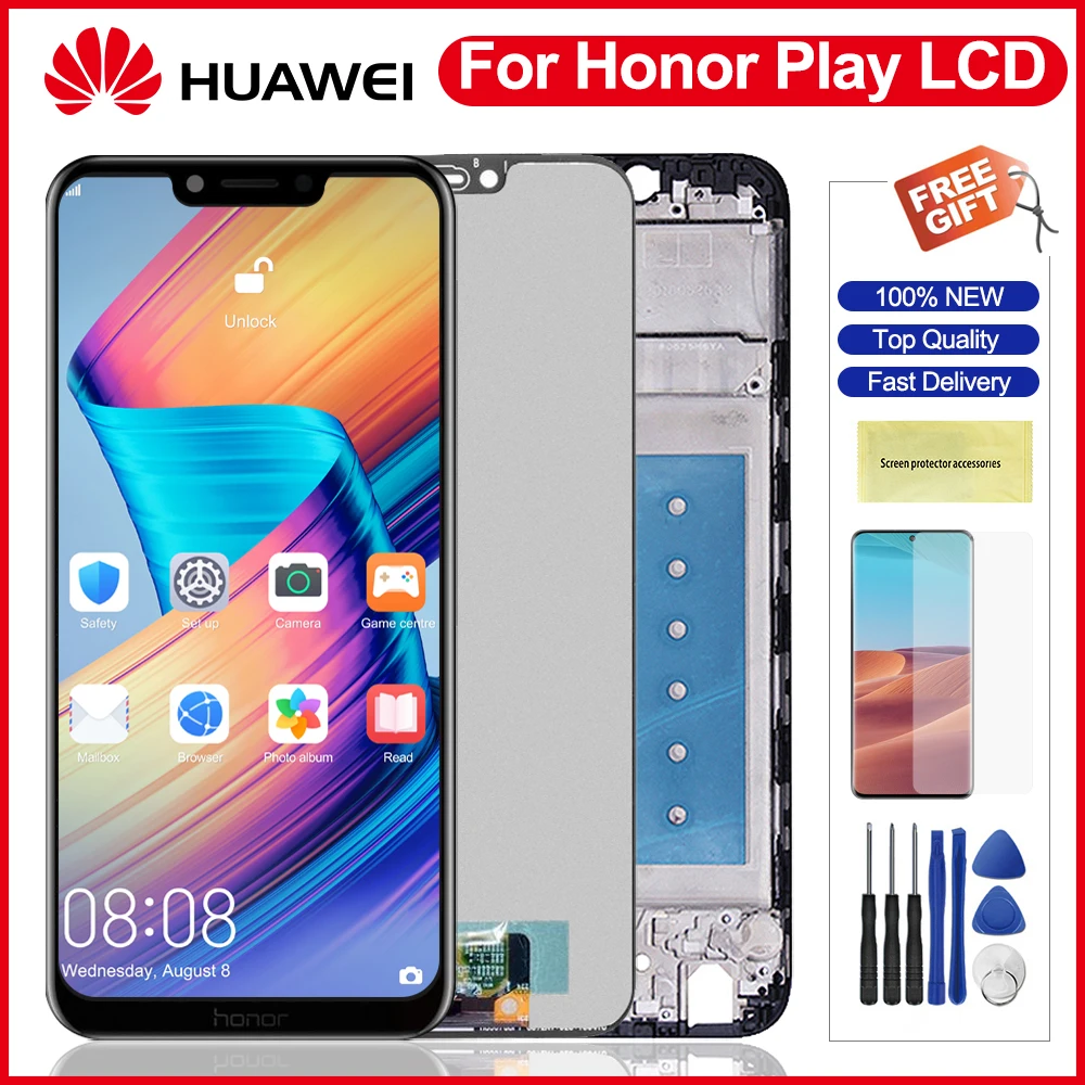 ЖК-дисплей 6 3 дюйма для Huawei Honor Play сенсорный экран дигитайзер с рамкой в сборе COR-L29