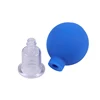 1PC Blue Pink Vacuum Cupping Cups PVC Head Glass Suction Body Massage Family Meridian Acupuncture Chinese Medical Therapy Jar ► Photo 3/6