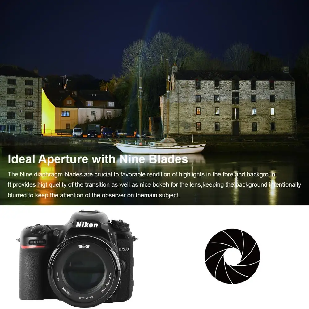 Meike 85mm F1.8 Full Frame Auto Focus Portrait