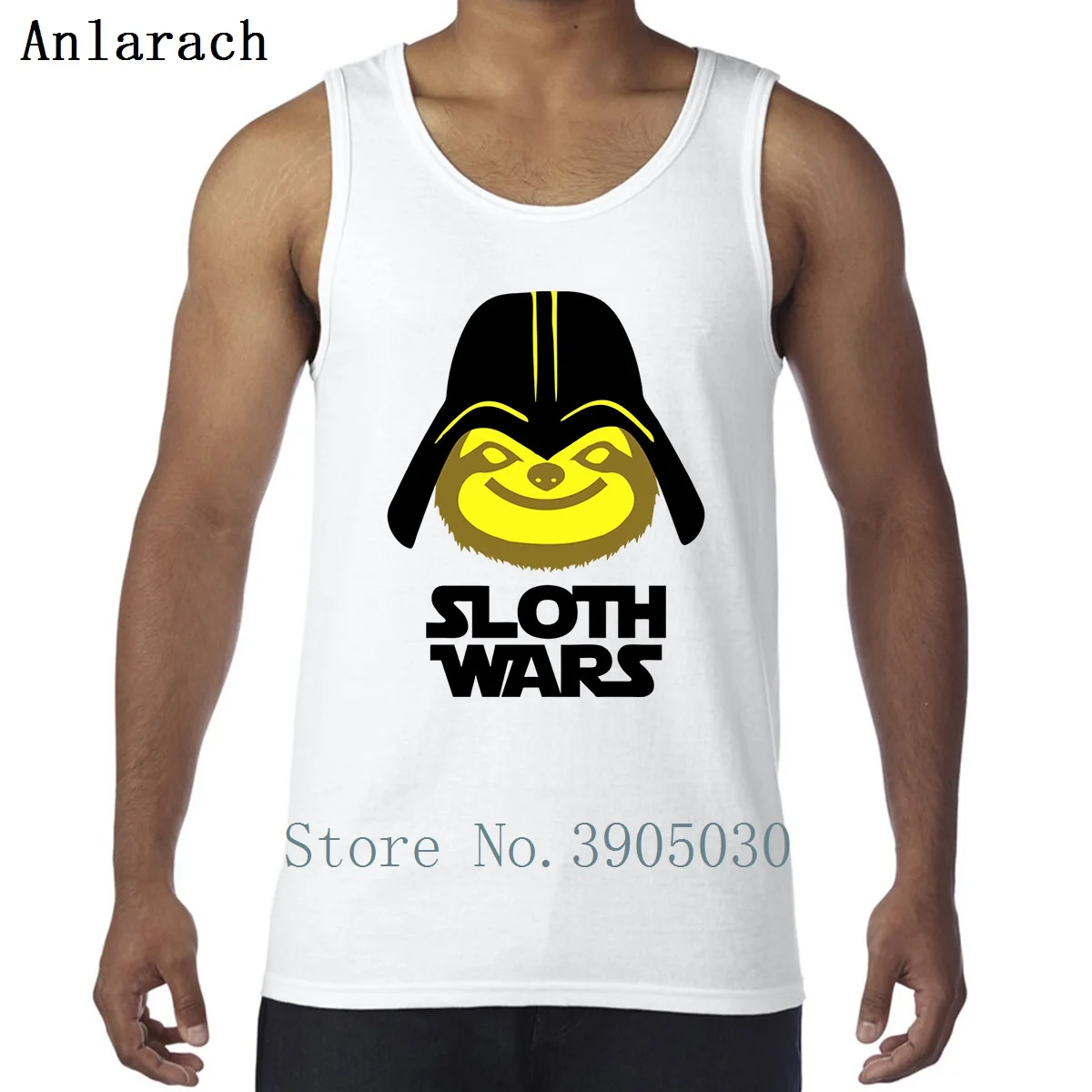 

Sloth Wars Vest Letter Designs Casual Crew Neck Men Tank Top Spring Autumn Gift Singlets Anlarach Hot Sale