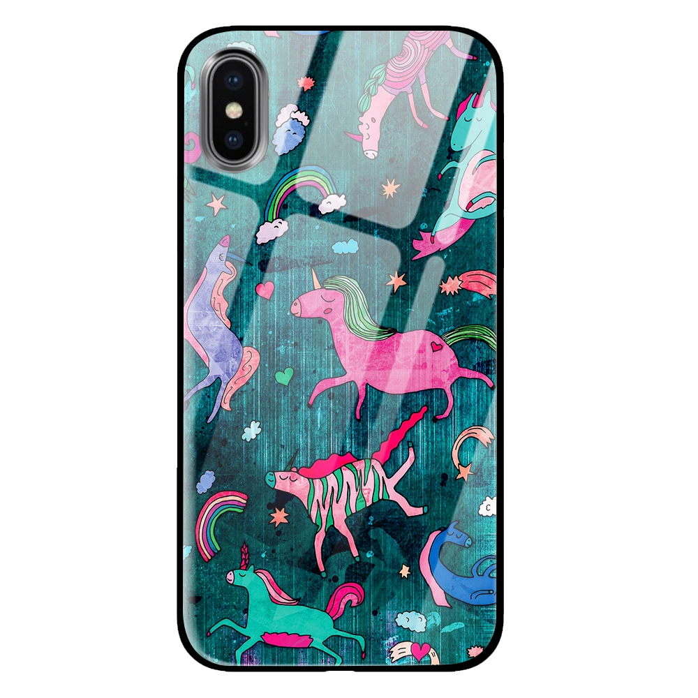 Ван Гог Картина маслом закаленное стекло Роскошные Чехлы для samsung Galaxy S10 S8 S9 Plus Note 8 9 - Цвет: 12