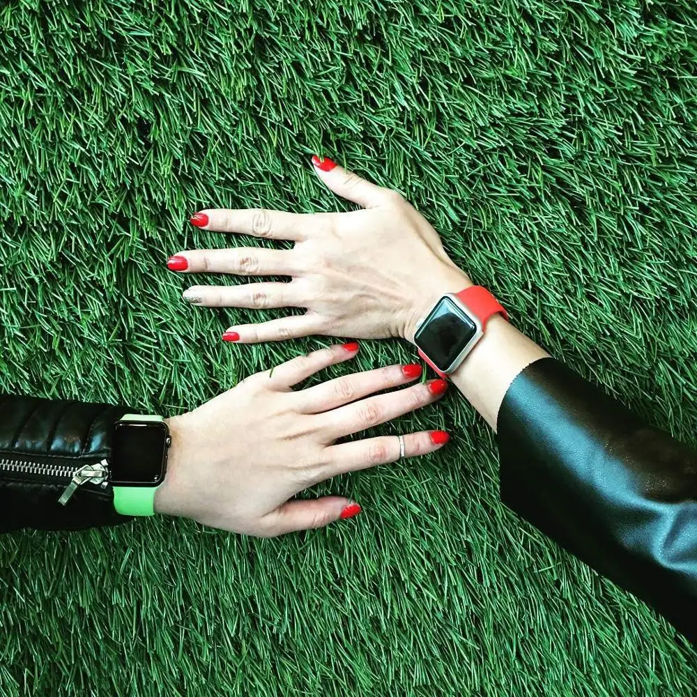 Joyozy с разноцветным рисунком спортивный для наручных часов Apple Watch ремешок 38 мм/40