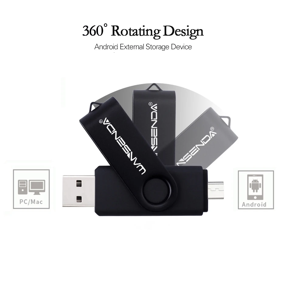 WANSENDA металлический USB флэш накопитель 128 ГБ 256 Гб OTG 64 32 16 Pendrive 2 0 карта памяти для