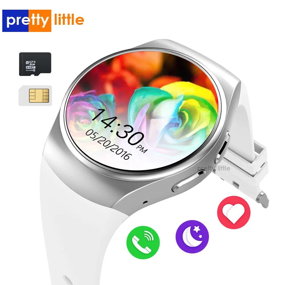  KW18 Bluetooth Smart Watch Phone Full Screen Support SIM TF Smartwatch Heart Rate for IOS iPhone An - 4000109949391