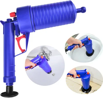 

Air Pump Pressure Pipe Plunger Drain Cleaner Sewer Sinks Basin Pipeline Clogged Remover Bathroom Toilet Kitchen Cleaning Tools