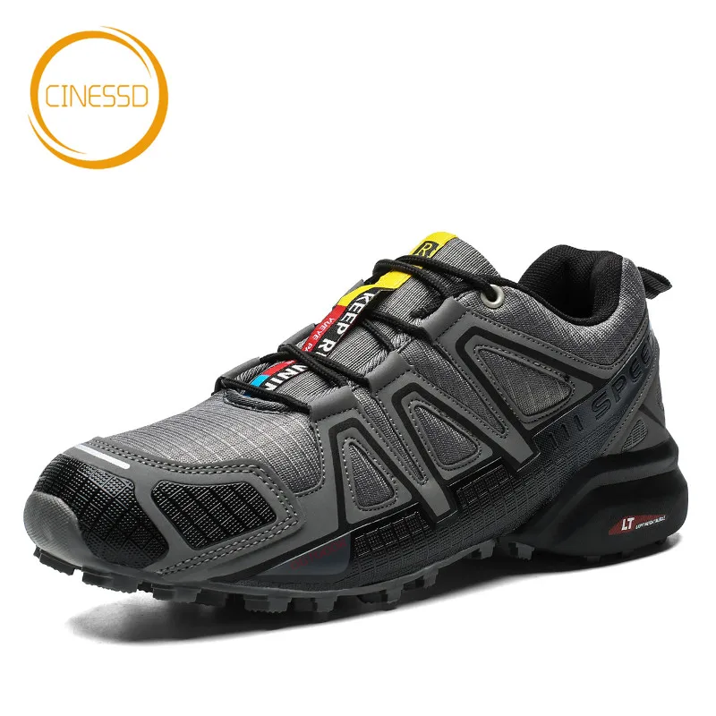 

CINESSD Light Hiking Shoes Anti-Skid Breathable Outdoor Sport Shoes Mountain Climbing Trekking Shoes Wear-Resistant Sneakers Men