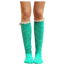 Популярные носки для девушек, девушек, женщин, высокие Гольфы выше колена, длинные хлопковые носки, женские носки, Молодежные теплые носки# ZB