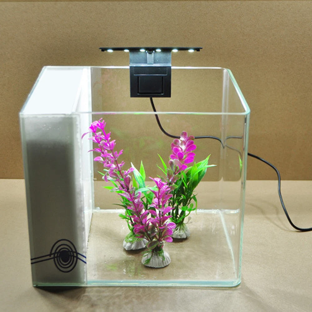15 Вт аквариумный светодиодный светильник ing EU Plug-in AC220V светодиодный светильник для аквариума с зажимом и двойной головкой, светильник для растений, белый светильник, цветной светильник ing