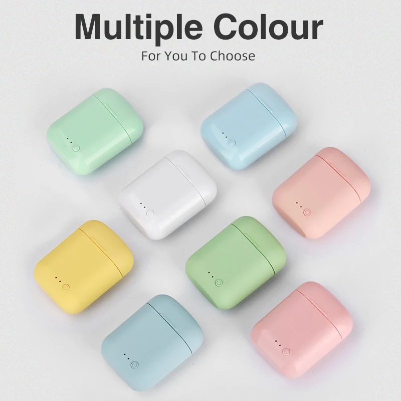 5 0 BlueTooth Mini 2 TWS Wireless Headphones TWS Matte Macaron Earplugs with Microphone Charging Box Headphones Bluetooth