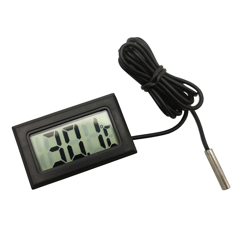 

With Waterproof Probe Electronic Digital Thermometer embedded Built-in thermometer fish tank refrigerator temperature meter