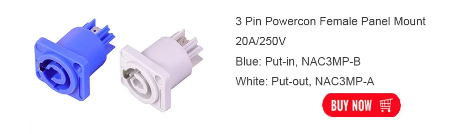 3 Pin Powercon Female