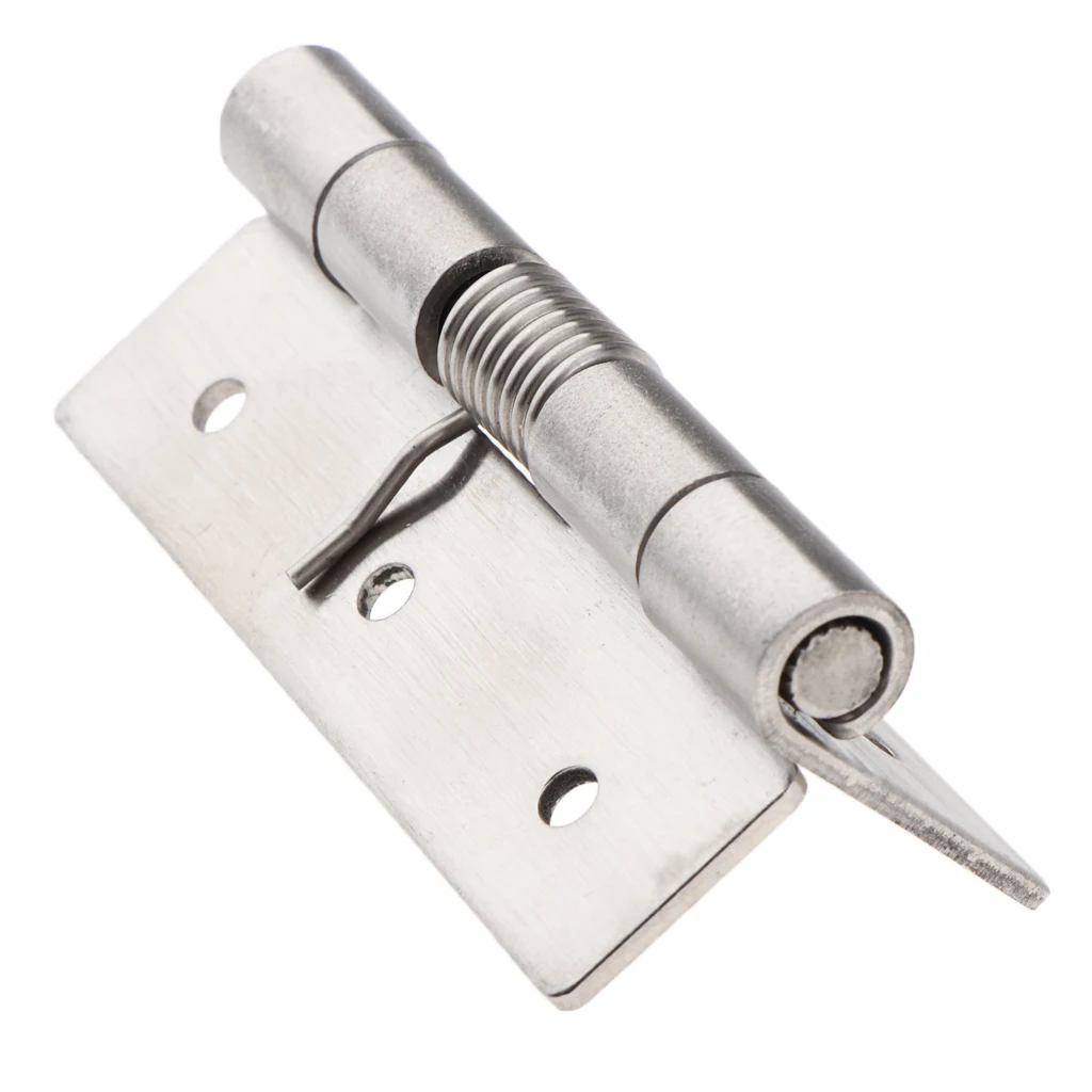 Heavy Duty Boar Spring Self-Closing Hinges 2.36 x 0.6 inch 60 x 15mm Square - Stainless Steel