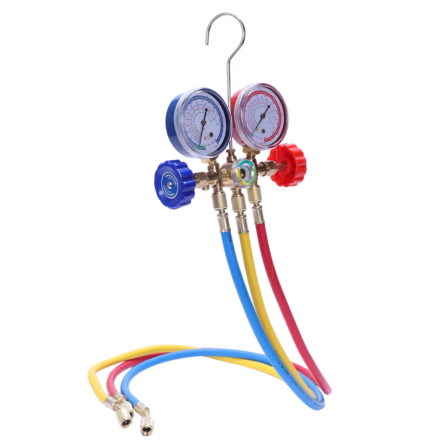 Aluminum Alloy Manifold Pressure Gauge Air Conditioning Refrigeration Double Table Valve Refrigerant Table Snow Species Table