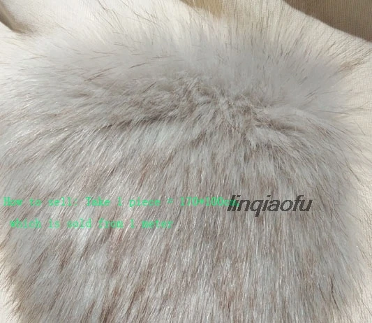 Светильник серый окрашенный наконечник на лисьем меху с толстым плюшем ткань