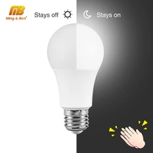 Звуковой датчик движения светодиодный светильник 7 Вт 9 Вт 12 Вт светильник s светодиодный лампочка 110 В 220 в E27 белый лампада для Лестницы прихожей ночной Светильник