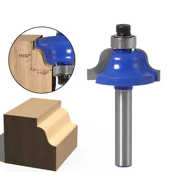 

1/4″ Shank Roman Ogee Router Bit Double Edging Flutes with Bearing Woodworking Tool