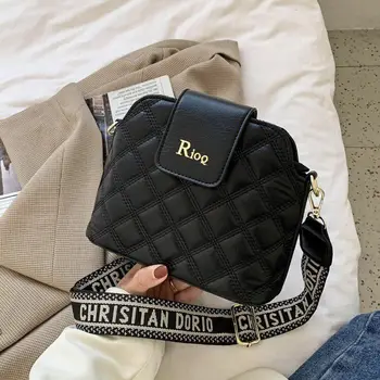 

New Pu Soft Leather Womens Shoulder Bag Fashion Rhombus Ladies Crossbody Bag Casual Small Fresh Shell Bag