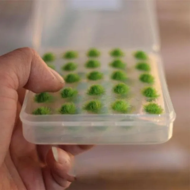 50pcs Construction Scene Material For Train Sand Table With Grass Bushes Architecture Diorama Wire Model Tree Powder 2