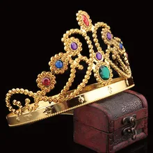 King Queen diadema tiara corona cumpleaños Cosplay Festival ajustable maquillaje baile fiesta suministros joyería para el cabello princesa corona