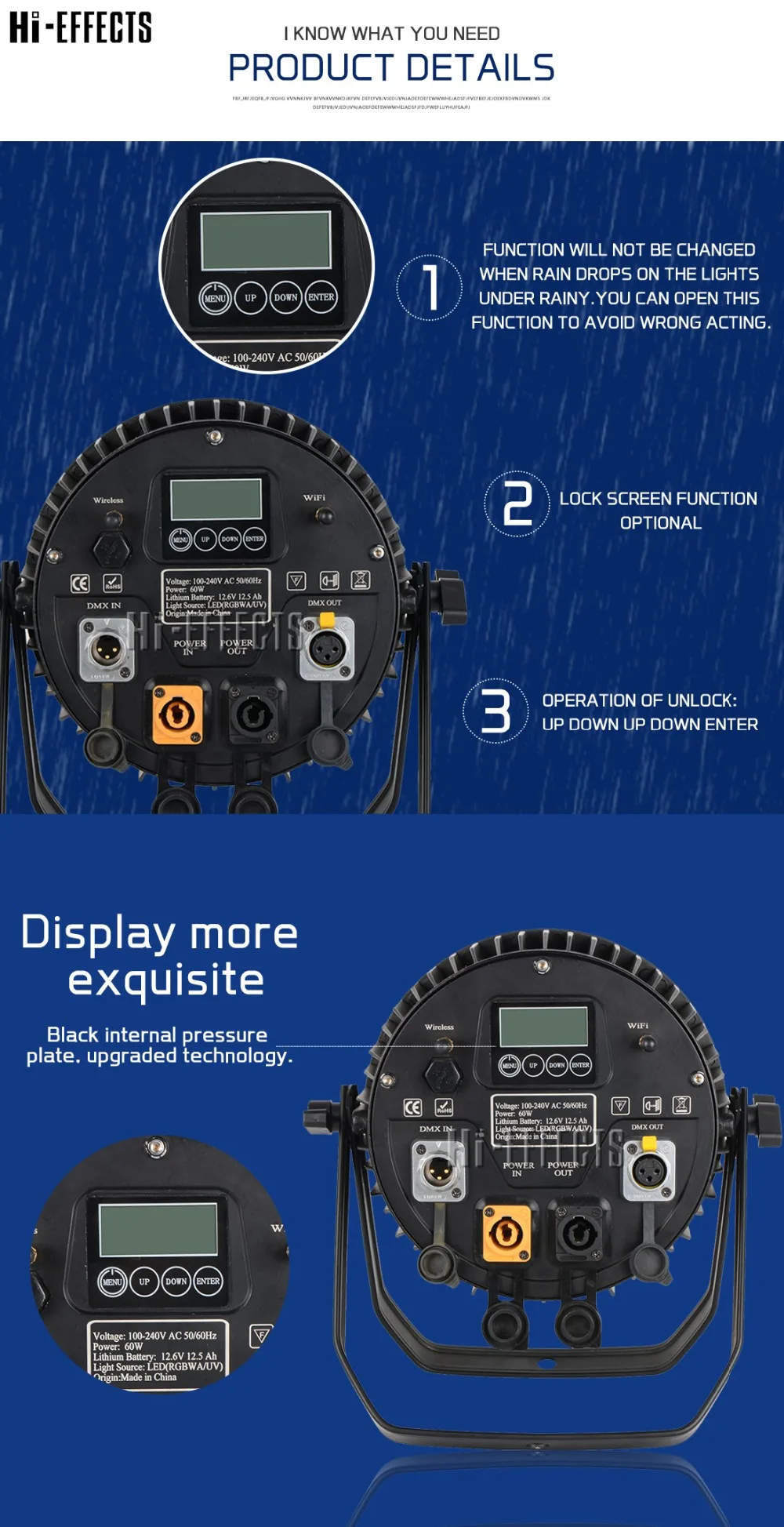 Battery Powed Par Light