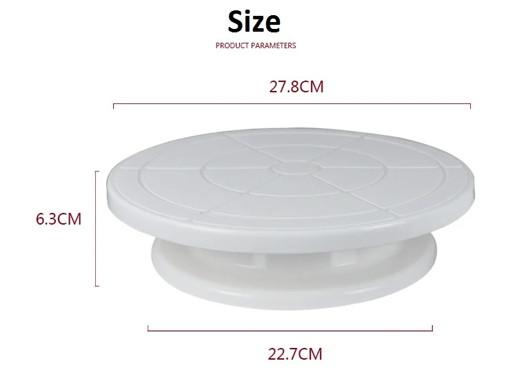 Новые пищевые продукты длительного хранения PP пластиковый торт Поворотный вращающийся торт стенд кондитерский стол для выпечки торта товары для украшения торта