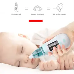 Aspirador Nasal eléctrico para bebé, limpiador de nariz con pantalla LED, inhalador para recién nacido, equipo de aspiración, cuidado del oído, prevención de reflujo