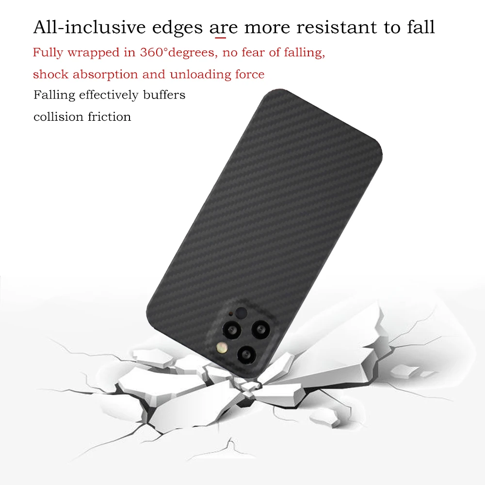 z flip3 case YTF-carbon real carbon fiber case For iphone 12 case Fine hole camera anti-fall cover iphone 12 mini 12 Pro 12 Pro Max shell z flip3 case