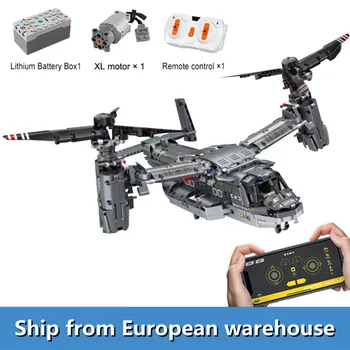 

1685PCS Creative Toys V-22 Osperys helicopter model sets Building Blocks Assemble Bricks Kids Educational Toys Christmas Gifts