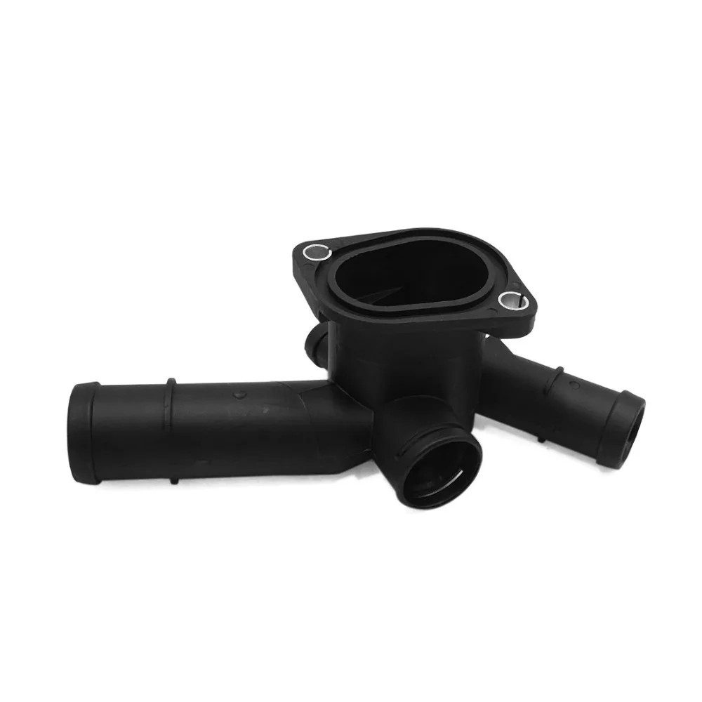 UXCELL New Thermostat Housing Coolant Hose Flange 06A121133D 06A121132 For Volkswagen Golf Jetta 1999-2006