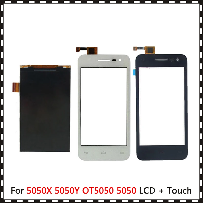 Новый высококачественный 4 0 ''для Alcatel Pop S3 5050X 5050Y OT5050 5050 ЖК-дисплей с сенсорным
