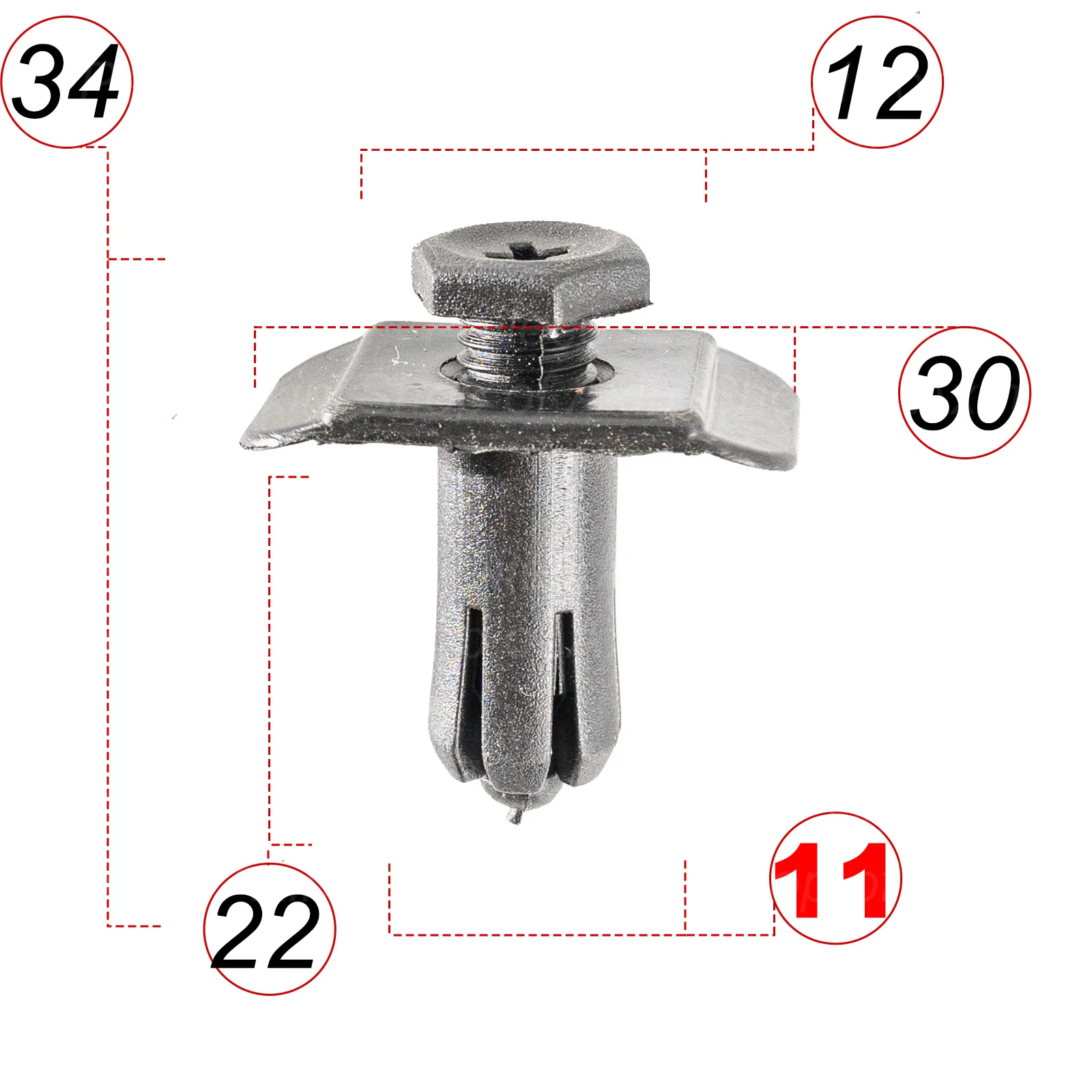 

20pcs 11mm ATV Motorcycle Accessories Nylon Fairing Trim Panel Fasteners Clip Rivets For Honda Yamaha Suzuki Kawasaki