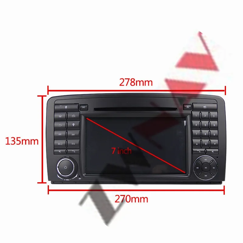 Top Android 9 Car DVD Player GPS For Mercedes-Benz R-Class W251 2005-2017 Auto Stereo Radio Car Multimedia Player Head Unit Recorder 9