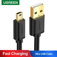 Ugreen Mini kabel USB na USB Mini USB szybki ładowarka danych kabel do odtwarzacza MP3 MP4 wideorejestrator samochodowy GPS aparat cyfrowy HDD przewód USB Mini
