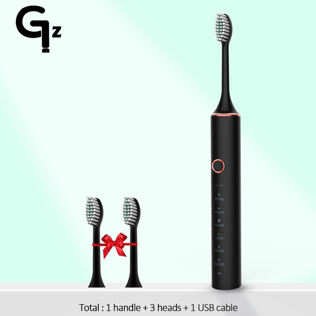 2022 Sonic Electric Toothbrush ipx7 Adult Timer Brush 18 Mode USB Charger Rechargeable Tooth Brushes Replacement Heads Set