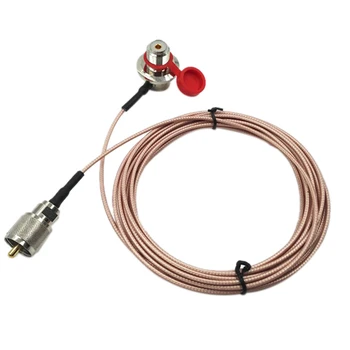 

5 Meter Coaxial Cable Pl-259 Uhf Male to Female for Yaesu Icom Kenwood Mobile Radio Walkie Talkie Antenna