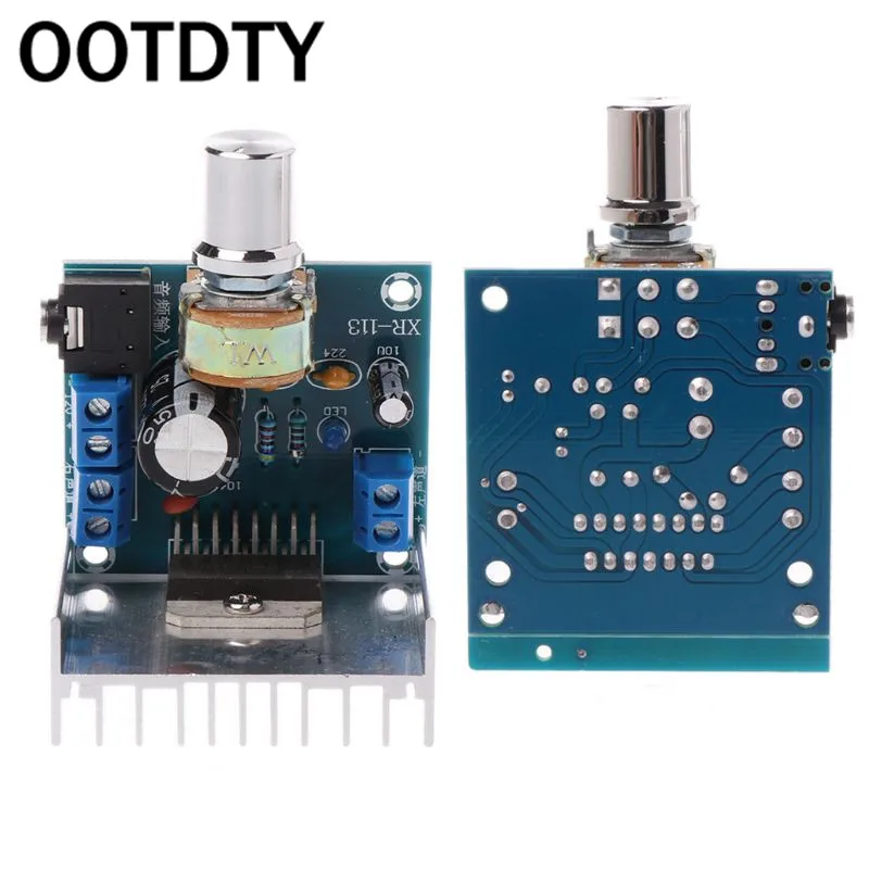 

2x15W DC 9-15V TDA7297 Blue Dual Channel Digital Audio Power Amplifier Board Module