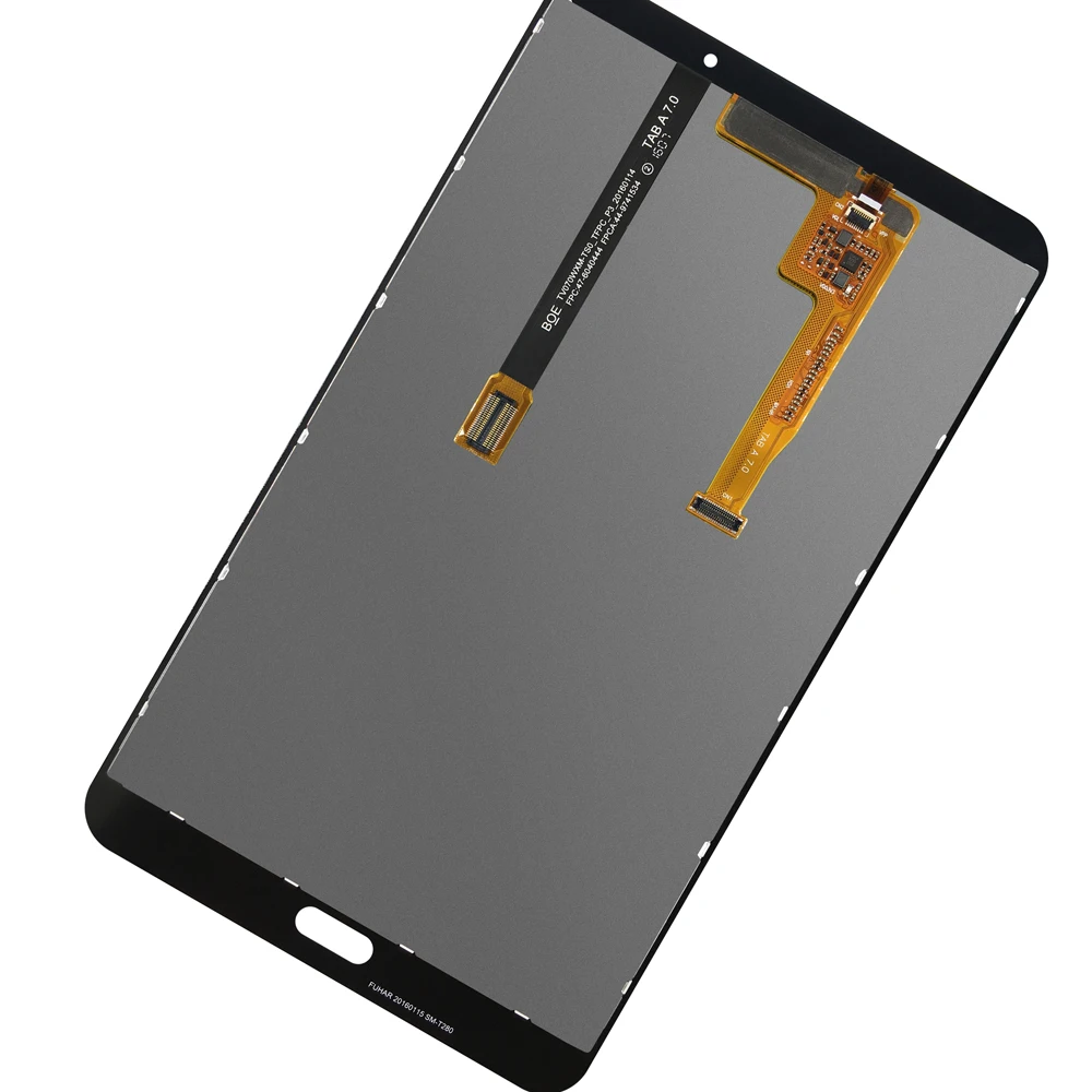 삼성 갤럭시 LCD 탭 A 7.0 2016 SM-T280 T280 T285 SM-T285 터치 스크린 디지타이저 어셈블리, T280 T285 디스플레이용, 로트당 5 개