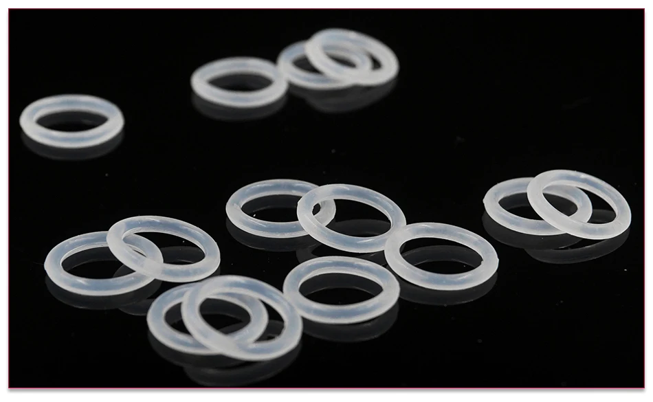 10PCS/Lot VMQ O Ring Seal Gasket Thickness CS1/1.5/1.9mm OD4-40mm Silicone Rubber Insulation Waterproof Washer Green Non-toxic