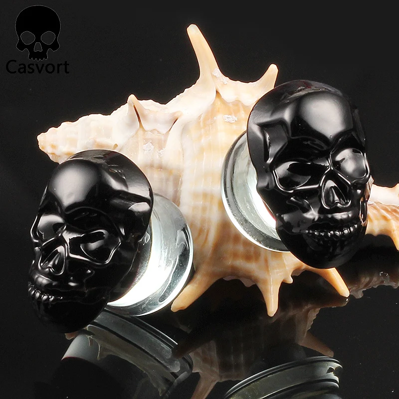 Casvort 2 шт. стеклянные серьги для ушей ювелирные изделия женские стримеры подарок