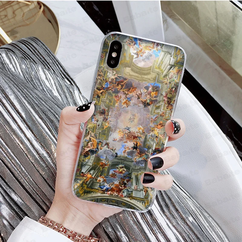 Babaite Madonna церковные фрески Ангел Бог телефон аксессуары чехол для iPhone 8 7 6 6S Plus X XS max 10 5 5S SE XR - Цвет: 8