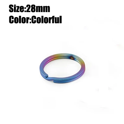 Vibrant Titanium Alloy Ultralight Key Ring - Durable, Rust-Free Outdoor Accessory