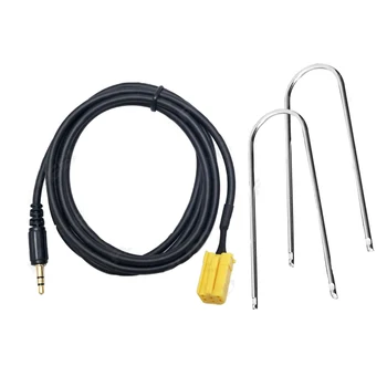 

DSMOTEK 6Pin Car Radio Head Unit AUX Adapter 3.5mm Audio MP3 Player AUX Cable for Alfa Romeo 159 for Fiat Grande Punto 2007