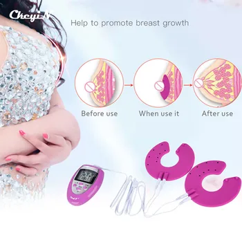 

CkeyiN Electronic Breast Enhancer Bust Enlargement Growth Muscle Stimulator Pulse Massager Chest Massage Enlarger Nipple Tool