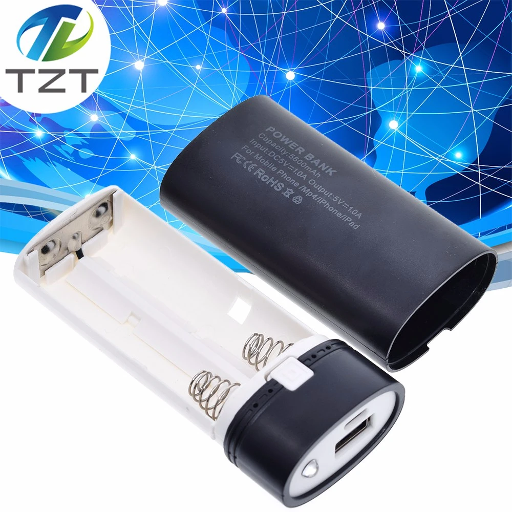 2X 18650 USB Power Bank зарядное устройство чехол сделай сам коробка для телефона