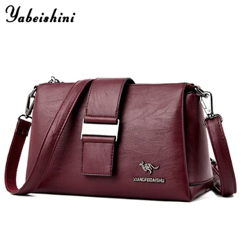

NEW Crossbody Bags For Women Leather Messenger Bags 2020 Soft Sheepskin Luxury Handbags Women Bags Designer Sac A Main Femme