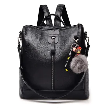 

Fashion Backpack Women High Quality pu Leather Shoulder Bag School Bags for Teenage Girls Travel Backpack mochila feminina