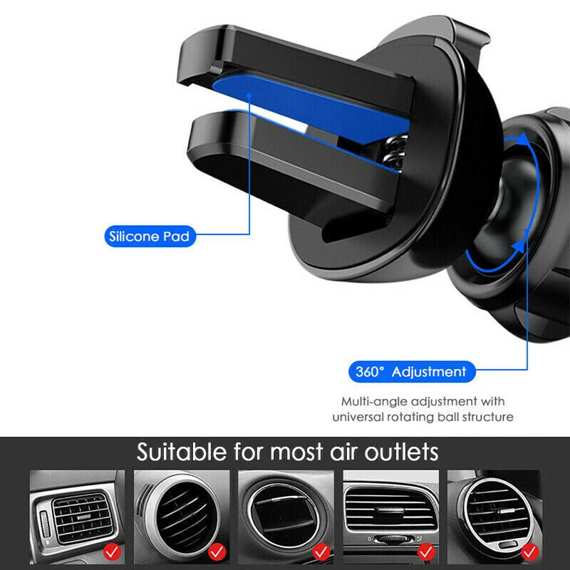 Автомобильный держатель Zensime Gravity для телефона в автомобиле с вентиляционным отверстием без магнитного держателя для мобильного телефона Подставка для iPhone XS MAX Xiaomi