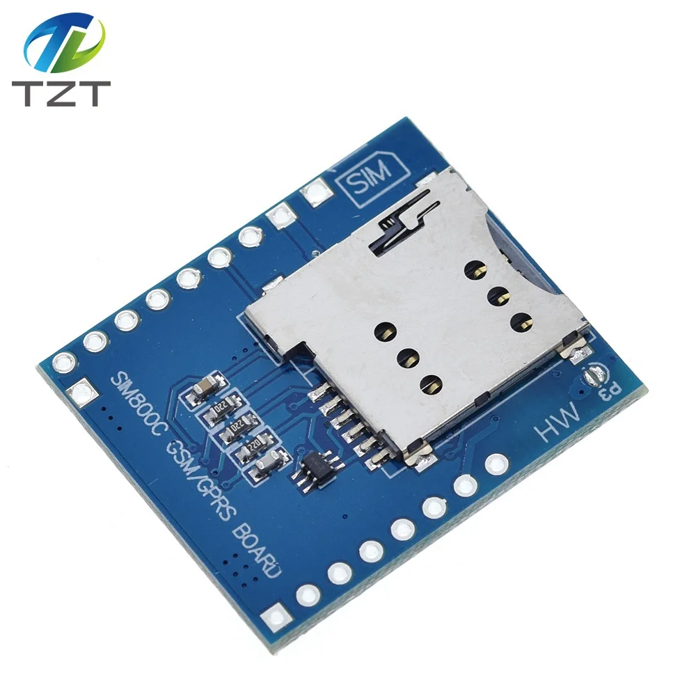 TZT SIM800C GSM GPRS модуль 5 В/3,3 в ttl макетная плата IPEX с Bluetooth и TTS для Arduino STM32 C51 для Arduino