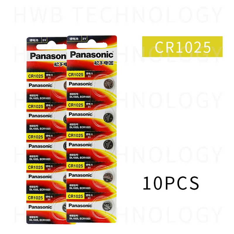 10pcs/lot New Original Panasonic CR1025 CR 1025 3V Lithium Button Battery Coin Cell Batteries | Электроника