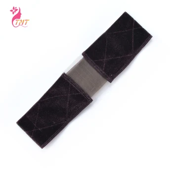 

Elastic Band Brown/Black/Blonde Hand Made Non-Slip Wig Grip Band With Double Sided Velvet Adjustable Wig Hair Band